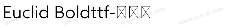 Euclid Boldttf字体转换